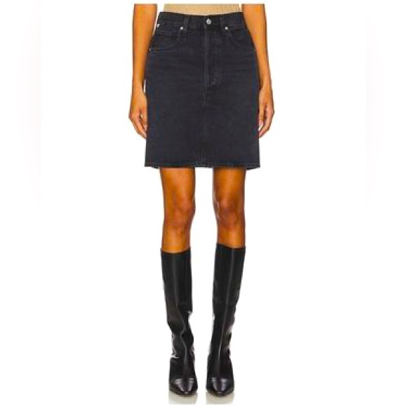 Citizens Of Humanity Dresses & Skirts - Citizens of Humanity Black Havana Pencil Skirt Denim Short Mini Skirt